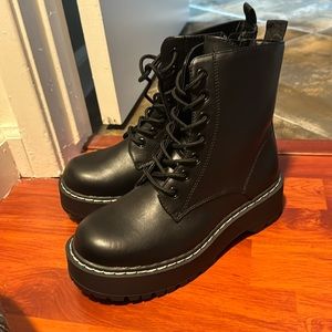 Black NEW Combat Boots from Torrid